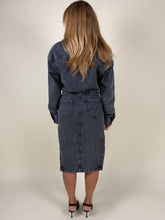 Load image into Gallery viewer, Abito Denim Gigi | Dark grey
