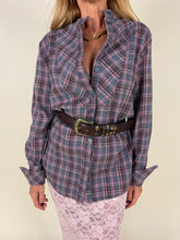 Load image into Gallery viewer, Maxi camicia abito check Rose

