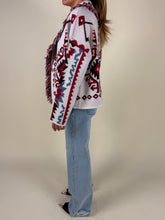 Load image into Gallery viewer, Cardigan sfrangiato Red | Lana e alpaca
