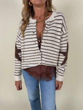 Load image into Gallery viewer, Cardigan Stella | Righe in lana
