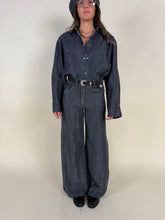 Carica l'immagine nel visualizzatore di Gallery, Pantalone in denim Grigio | Dark | Set coordinato
