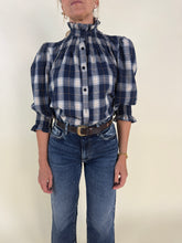 Load image into Gallery viewer, Camicia colletto arricciato | Check | Più colori
