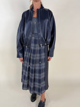 Load image into Gallery viewer, Bomber in ecopelle Blue Nights
