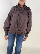 Load image into Gallery viewer, Camicia balloon a righe | Cotone
