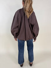 Load image into Gallery viewer, Camicia balloon a righe | Cotone
