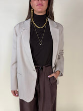 Load image into Gallery viewer, Giacca gessata Beige | Viscosa
