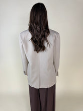 Load image into Gallery viewer, Giacca gessata Beige | Viscosa

