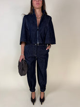 Load image into Gallery viewer, Denim dark Blue | Fondo stringato | Set coordinato
