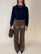 Load image into Gallery viewer, Pantalone in ecopelle Mostarda | Regular

