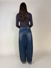Load image into Gallery viewer, Denim blu con Risvolto

