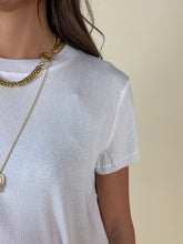 Load image into Gallery viewer, T-shirt girocollo in lino e tencel
