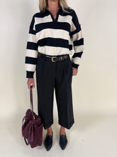 Carica l'immagine nel visualizzatore di Gallery, Pantalone chino in viscosa | Nero
