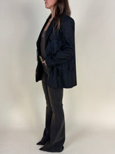 Carica l'immagine nel visualizzatore di Gallery, Blazer black quadri | Con frange
