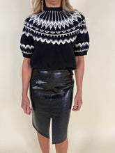 Load image into Gallery viewer, Longuette Coco | Black ecopelle
