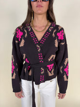 Load image into Gallery viewer, Kimono etnico | Moro e fucsia

