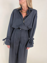 Load image into Gallery viewer, Camicia asphalt | Grigio scuro | Con spallina | Set coordinato
