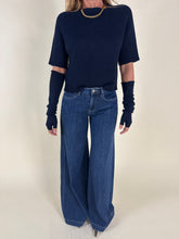 Load image into Gallery viewer, Maglia crop con manicotti | 100% lana | Più colori
