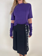 Load image into Gallery viewer, Maglia crop con manicotti | 100% lana | Più colori
