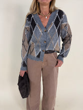 Carica l'immagine nel visualizzatore di Gallery, Cardigan con rombi | Wool
