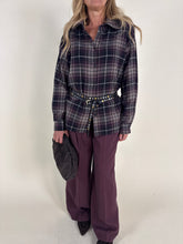 Carica l'immagine nel visualizzatore di Gallery, Camicia check vino | Oversize
