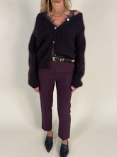 Carica l'immagine nel visualizzatore di Gallery, Pantalone Sigarette | Grigio e bordeaux
