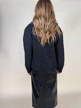 Load image into Gallery viewer, Bomber Ecopelle Nero | Opaco

