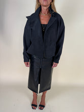 Load image into Gallery viewer, Bomber Ecopelle Nero | Opaco
