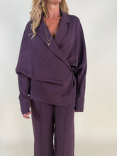 Carica l'immagine nel visualizzatore di Gallery, Blazer Prugna | Rayon &amp; Lino | Set coordinato

