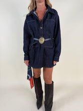 Load image into Gallery viewer, Abito Denim + cintura | Foulard
