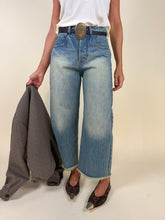 Load image into Gallery viewer, Denim Egizio slavato + cintura
