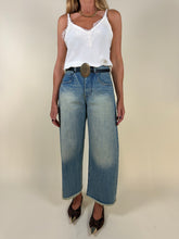 Load image into Gallery viewer, Denim Egizio slavato + cintura
