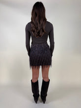 Load image into Gallery viewer, Minigonna sparkling Brown
